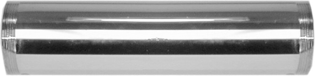 Tubular Threaded Tailpiece 1-1/4" X 12" TBE, Chrome, 17 Gauge