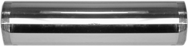 Tubular Threaded Tailpiece 1-1/2" X 12" TBE, Chrome, 17 Gauge