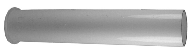 White PVC Flanged Tailpiece, 1-1/2" X 8"