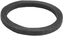 Black Rubber Slip Joint Washer, 1-1/4" (Thin) 