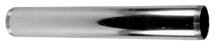 Tubular Threaded Tailpiece 1-1/4" X 8" TBE, Chrome, 17 Gauge