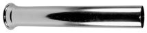 Tubular Flanged Tailpiece 1-1/2" X 1-1/4" X 8", Chrome, 17 Gauge