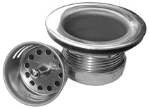 Duplex Strainer With Crumb Cup And Zamac Lock Nut