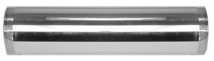 Tubular Threaded Tailpiece 1-1/4" X 12 TBE, Chrome, 20 Gauge