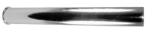 Tubular Flanged Tailpiece 1-1/2" X 12", Satin, 20 Gauge