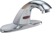Delta Battery Operated Electronic Faucet, With Anti-Rotation Cover Plate, 0.5 GPM