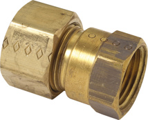 Compression x Female Reducing Adapter 5/8" OD Tube x 1/2" FPT