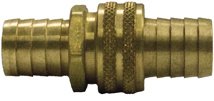 Male and Female Brass Hose Connector, 3/4"