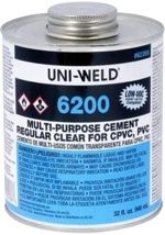 All Purpose Cement For PVC, ABS, and CPVC 1/2 Pint