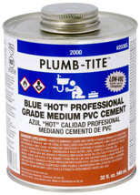 Plumb-Tite PVC Blue Cement 1 Pint
