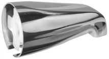 Slip-On Tub Spout, Chrome Plated