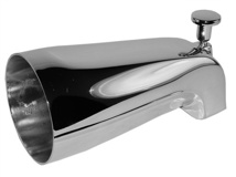 3/4" FPT Recessed Diverter Spout, Chrome Plated