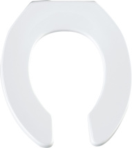 Bemis Heavy Duty White Solid Plastic Toilet Seat (Regular Bowl)