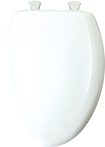 Bemis Heavy Duty White Solid Plastic Toilet Seat (Elongated Bowl)