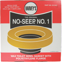 Harvey #1 No-Seep Closet Wax Gasket with 4" x 3" Horn