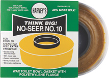 Harvey #10 No-Seep Closet Wax Gasket w/4" x 3" Horn