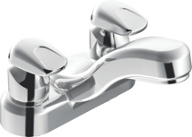 Moen M-Press Two-Handle Metering Faucet, Vandal Resistant Handle