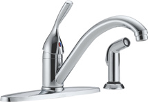 Delta 8" Kitchen Faucet With Spray 1.8 GPM