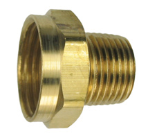 Brass Hose Fitting 3/4" FHT x 1/2" MPT