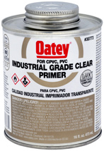 Oatey Industrial Grade Clear Primer 1 Pint