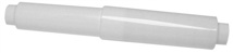 White plastic tissue roller with large tip