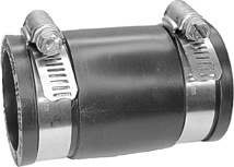 1-1/4" Fernco Connector, CI,PVC,CTS,ST, LEAD