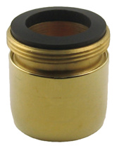 Polished Brass Dual Large Male Or Female Threaded Aerator 2.2 GPM 15/16" – 55/64" – 27