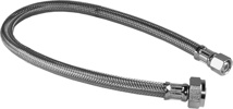 Stainless Steel Braided Supply, 3/8" Compression X 1/2" FPT X 20"