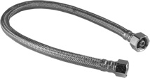 Stainless Steel Braided Supply, 1/2" Compression X 1/2" FPT X 20"
