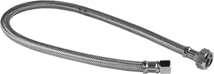 Stainless Steel Braided Supply, 3/8" Compression X 1/2" FPT X 24"