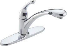 Delta 8" Faucet With Pull-Out Spray 1.8 GPM