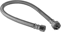 Fluidmaster Stainless Steel Braided Supply, 3/8" Compression X 1/2" FPT X 20"