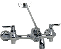American Standard Wall Mount Service Sink Faucet with Top Brace and Vacuum Breaker