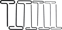 Eklind Hex-T Wrenches, 8 Piece Set (3/32", 7/64", 1/8", 9/64", 5/32", 3/16", 7/32", 1/4")