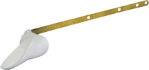 American Standard White Tank Lever With Adjustable Brass Arm