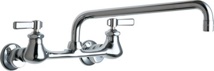 Chicago Wall Mounted Faucet With 12" Swing Spout