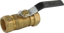 Compression Style Connection Bronze Ball Valves for 1/2" Copper Pipe