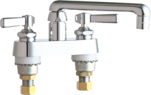 Chicago 4" Centerset Faucet with 6" Swing Spout Less Pop-Up. 2.2 GPM