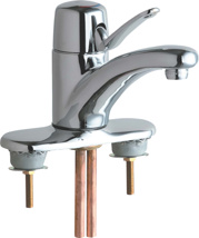 Chicago Faucet with 4" Cover Plate, 4-3/4" Spout and 2.2 GPM