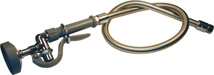 T&S Brass Pre-Rinse Spray Head With Stainless Steel Hose, 1.15 GPM