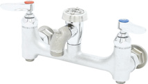 T&S Brass 8" Service Sink Faucet, With Integral Stops
