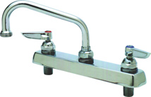 T&S Brass 8" Sink Faucet With 12" Swing Spout