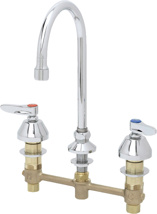 T&S Brass 8" Lavatory Faucet, Lever Handles