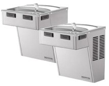 Halsey Taylor Wall Mount Bi-Level ADA Cooler, Non-Filtered 8 GPH Stainless, Model HAC8BL-SS