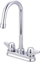 Central Brass 4" Bar And Laundry Faucet With Gooseneck Spout