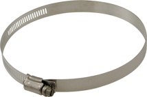 Hose Clamp With Stainless Steel Band & Cadmium Plated Screw, 1-3/4" - 2-3/4"