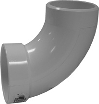 1-1/2" PVC DWV 90˚ Sanitary Street Elbow