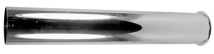 Tubular Flanged Tailpiece 2" X 12", Chrome, 17 Gauge