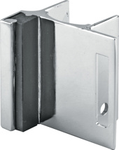 Partition Inswing for Steel Pilasters 1-1/4" Thick With Rounded Ends. Accommodates Surface Mounted Slide Latches