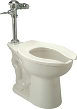 Zurn ADA, Elongated Toilet with Bedpan Lugs and Top Spud
